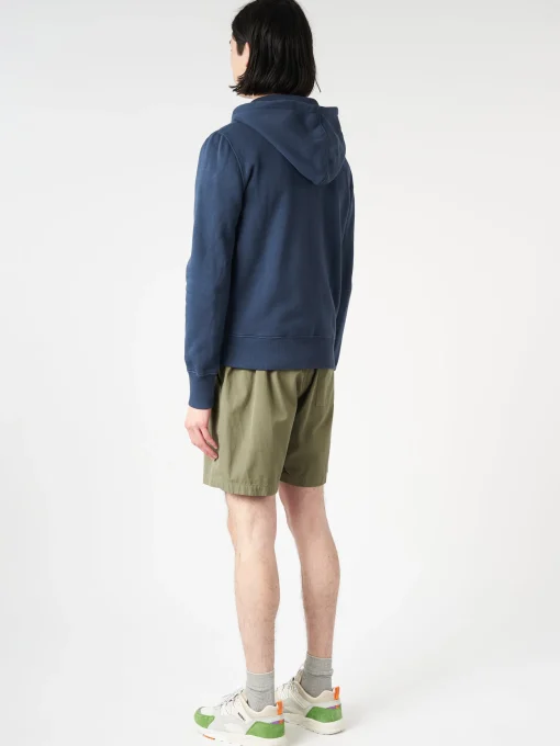 Best - Hooded Zip Up in Denim Blue Sweatshirts