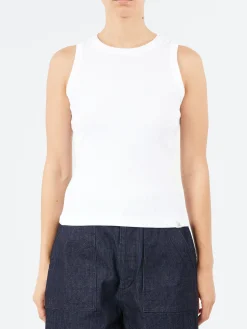 Outlet - Iconic Ribbed Tank in White Women Tops & Blouses
