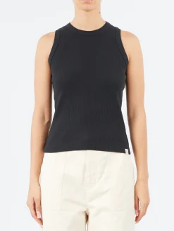 Discount - Iconic Ribbed Tank in Charcoal Women Tops & Blouses