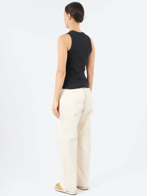 Discount - Iconic Ribbed Tank in Charcoal Women Tops & Blouses