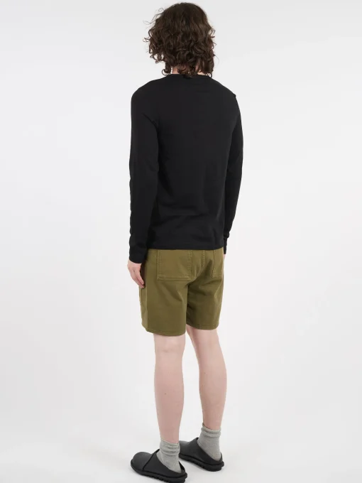 Hot - Loopwheeled Longsleeve in Black T-Shirts