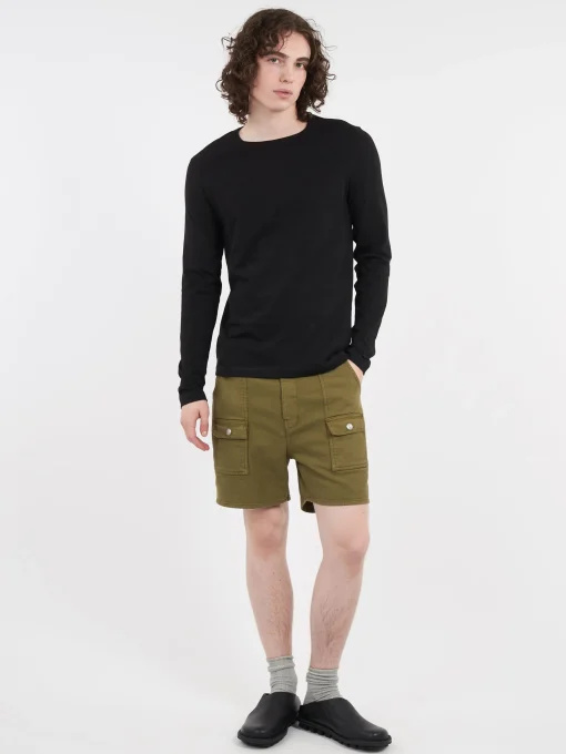 Hot - Loopwheeled Longsleeve in Black T-Shirts