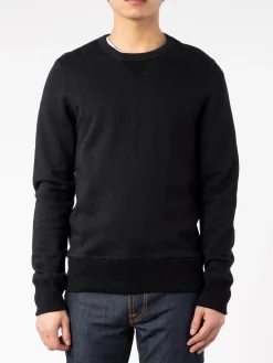 Discount - Men's Loopwheeled Sweatshirt in Deep Black Sweatshirts
