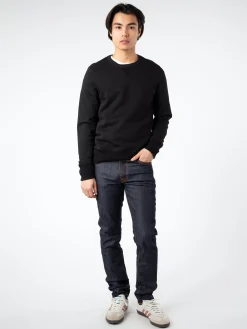 Discount - Men's Loopwheeled Sweatshirt in Deep Black Sweatshirts