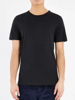 Hot - 1950s Men's Loopwheeled T-Shirt in Black T-Shirts