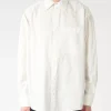 Hot - Shirt04 Oversized Fit in White Women Tops & Blouses | Button-Ups