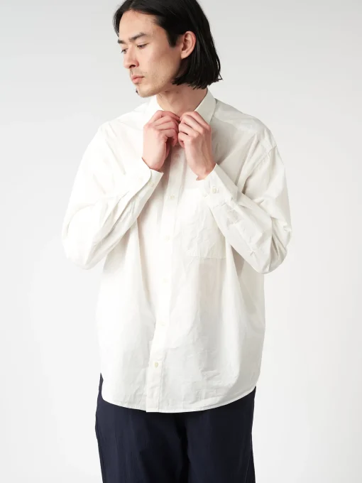 Hot - Shirt04 Oversized Fit in White Women Tops & Blouses | Button-Ups