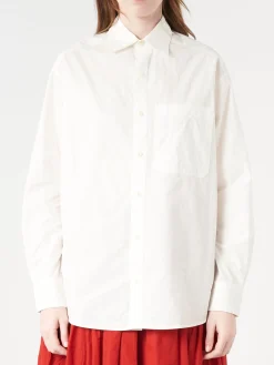Hot - Shirt04 Oversized Fit in White Women Tops & Blouses | Button-Ups