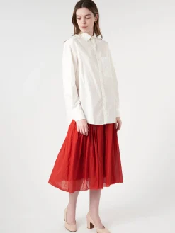 Hot - Shirt04 Oversized Fit in White Women Tops & Blouses | Button-Ups
