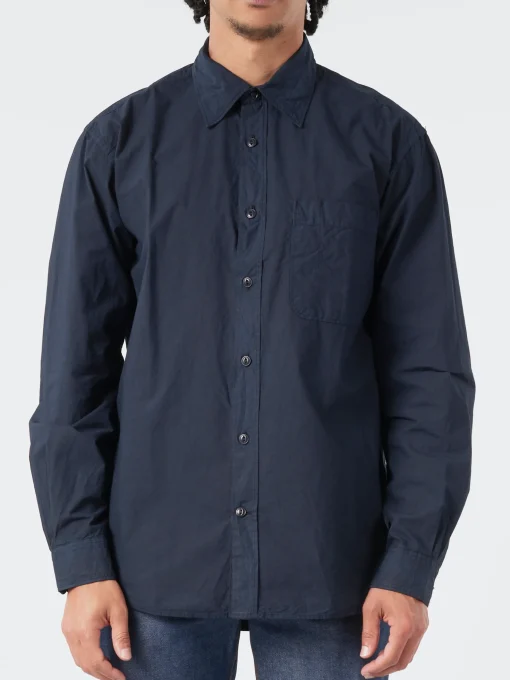 Best - SHIRT01 Unisex Shirt in Dark Navy Women Tops & Blouses | Button-Ups
