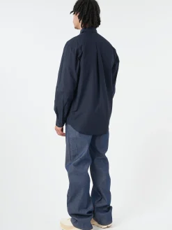 Best - SHIRT01 Unisex Shirt in Dark Navy Women Tops & Blouses | Button-Ups
