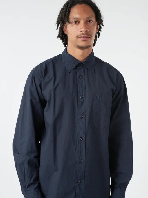 Best - SHIRT01 Unisex Shirt in Dark Navy Women Tops & Blouses | Button-Ups
