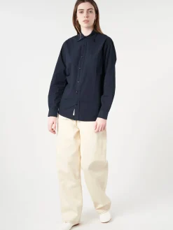 Best - SHIRT01 Unisex Shirt in Dark Navy Women Tops & Blouses | Button-Ups