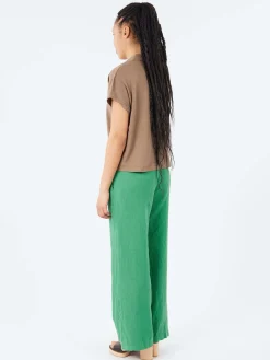 Sale - WLINEN03 Polo Shirt in Faded Grain Women Tops & Blouses