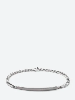 New - 3mm ID Chain Bracelet in Matte Silver Women Jewelry | Jewelry