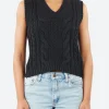 Outlet - 2557 Cable Knit Vest in Women Tops & Blouses | Knitwear
