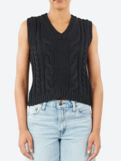 Outlet - 2557 Cable Knit Vest in Women Tops & Blouses | Knitwear