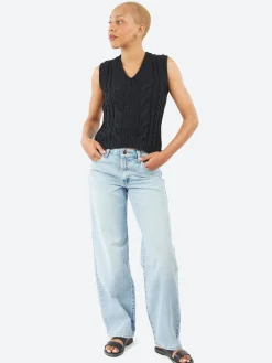 Outlet - 2557 Cable Knit Vest in Women Tops & Blouses | Knitwear
