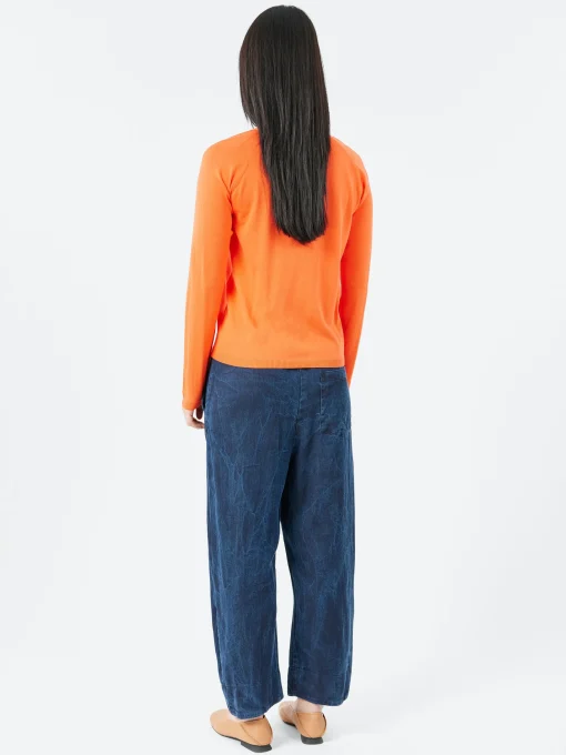 Fashion - 2510 Cardigan in Flame Orange Women Tops & Blouses | Knitwear