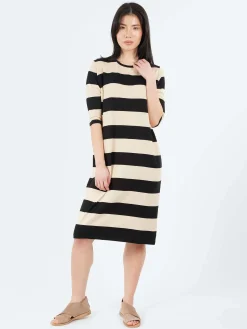 Discount - 2522 Dress in Black and Oat Women Dresses