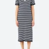 New - 2530 Dress in Navy and White Women Dresses