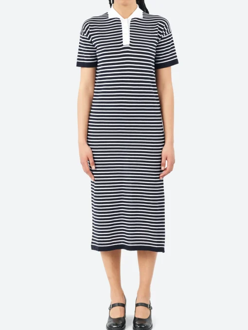 New - 2530 Dress in Navy and White Women Dresses