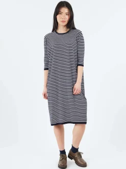 Best - 2529 Dress in Navy and White Women Dresses