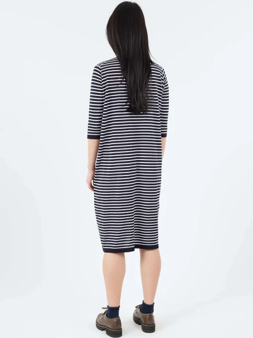 Best - 2529 Dress in Navy and White Women Dresses