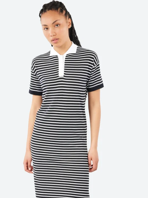 New - 2530 Dress in Navy and White Women Dresses