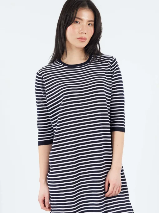 Best - 2529 Dress in Navy and White Women Dresses