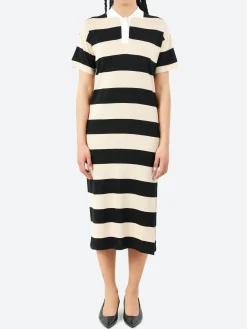 Hot - 2523 Polo Dress in Black and Oat Women Dresses