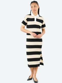 Hot - 2523 Polo Dress in Black and Oat Women Dresses