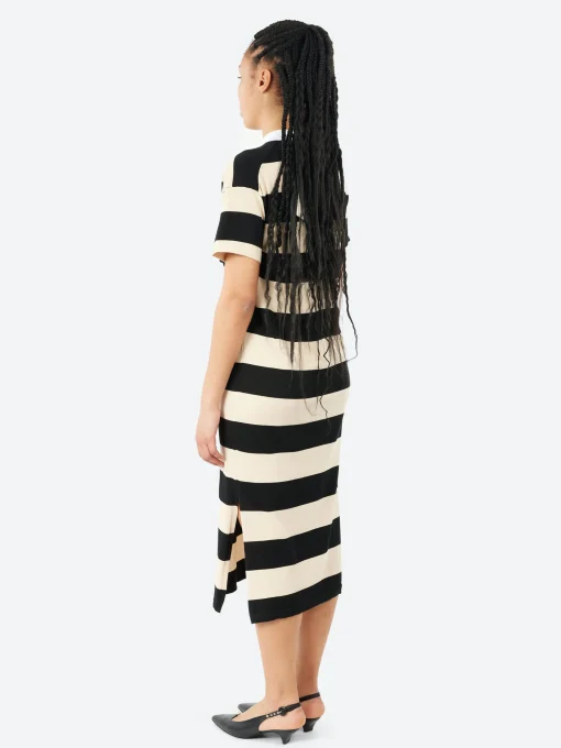 Hot - 2523 Polo Dress in Black and Oat Women Dresses