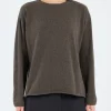 Clearance - Cashmere Blend Crewneck in Women Tops & Blouses | Knitwear