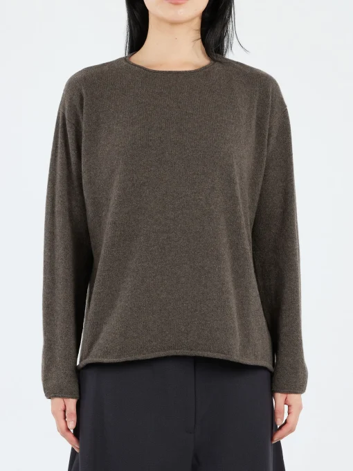 Clearance - Cashmere Blend Crewneck in Women Tops & Blouses | Knitwear