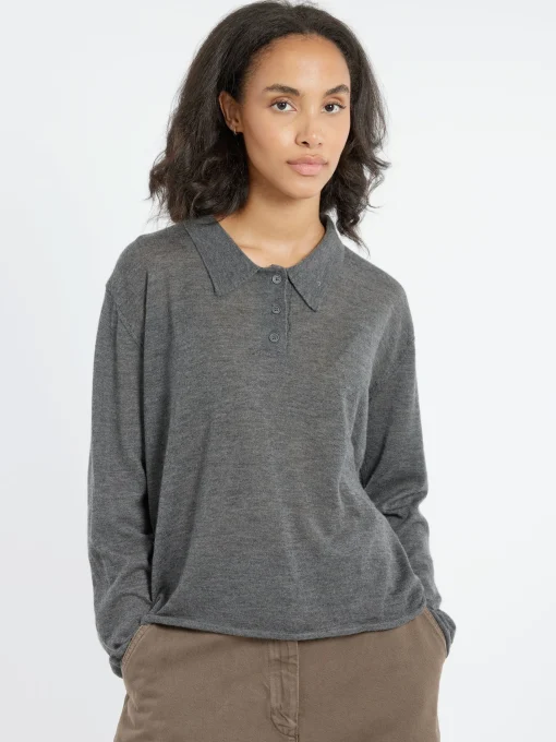 Sale - Cashmere Polo in Women Tops & Blouses | Knitwear