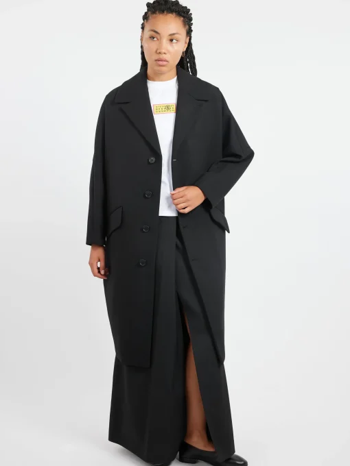 Fashion MM6 - Long Skirt in Black Women Skirts