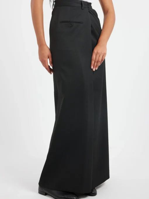 Fashion MM6 - Long Skirt in Black Women Skirts