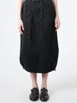 Fashion MM6 - Midi Cargo Skirt in Black Women Skirts