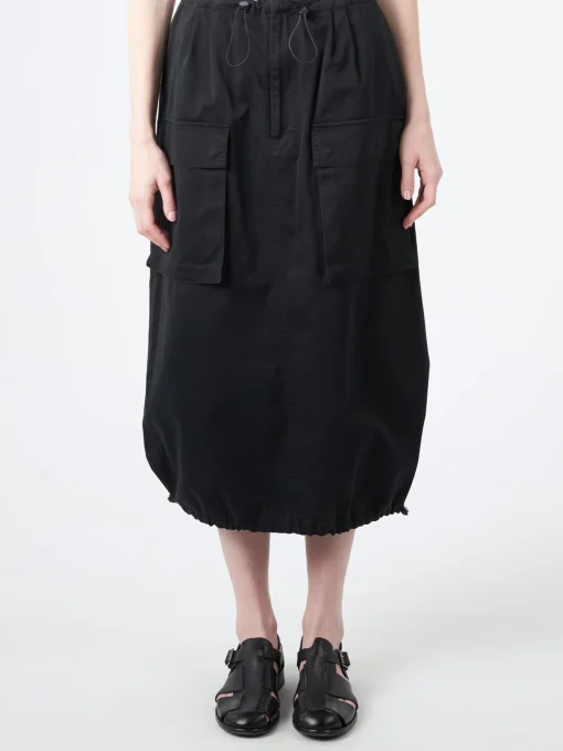 Fashion MM6 - Midi Cargo Skirt in Black Women Skirts
