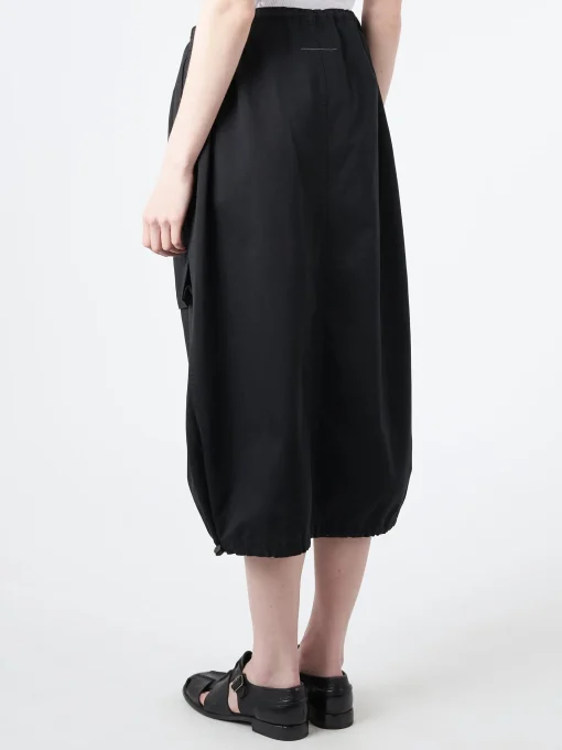 Fashion MM6 - Midi Cargo Skirt in Black Women Skirts