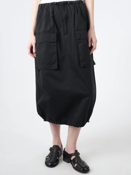 Fashion MM6 - Midi Cargo Skirt in Black Women Skirts