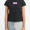 Hot MM6 - Numeric T-Shirt in Black Women Tops & Blouses | T-Shirts
