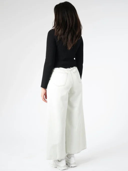Discount MM6 - Raw Hem Camionneur Sweater in Black Women Tops & Blouses | Sweatshirts