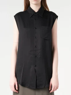 Sale - Lining Look Shirt in Black Women Tops & Blouses