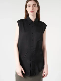 Sale - Lining Look Shirt in Black Women Tops & Blouses