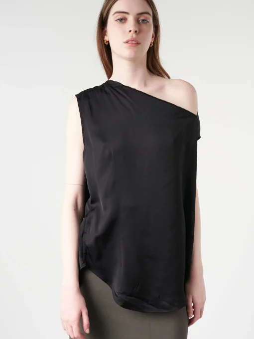 Sale - Lining Look Shirt in Black Women Tops & Blouses