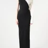 Clearance - Maxi Dress in Black and Off White Women Dresses