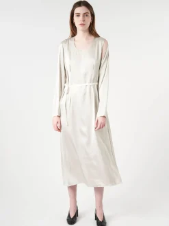 Fashion - Maxi Dress in Greige Women Dresses