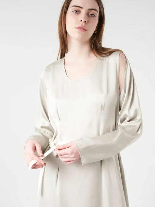 Fashion - Maxi Dress in Greige Women Dresses